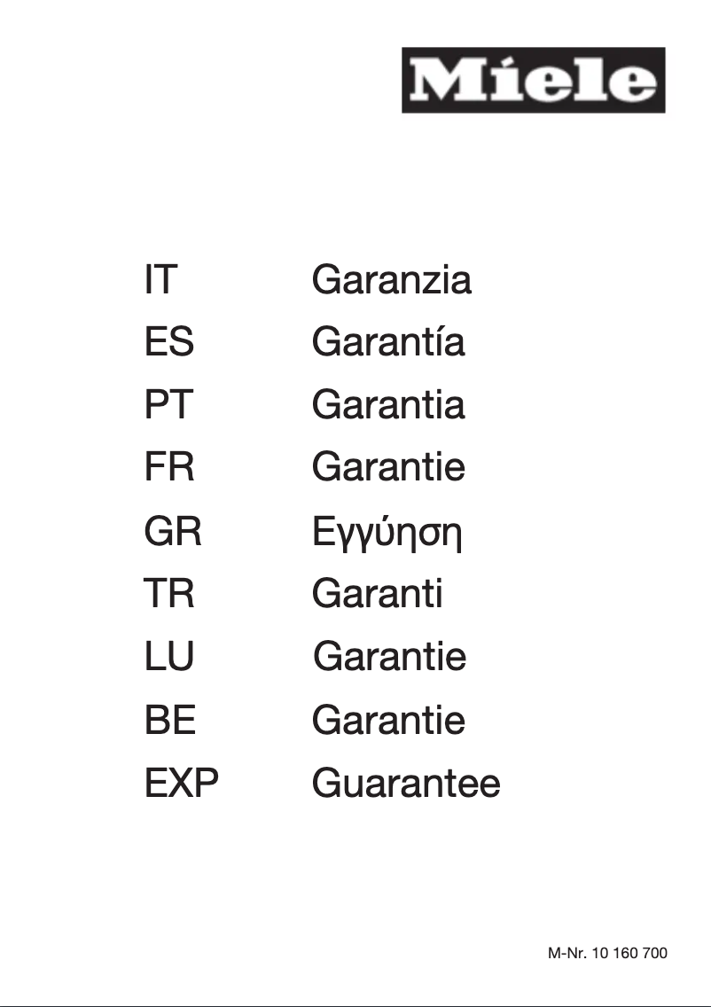 Page n°1 - Manuel utilisateur Miele W 667