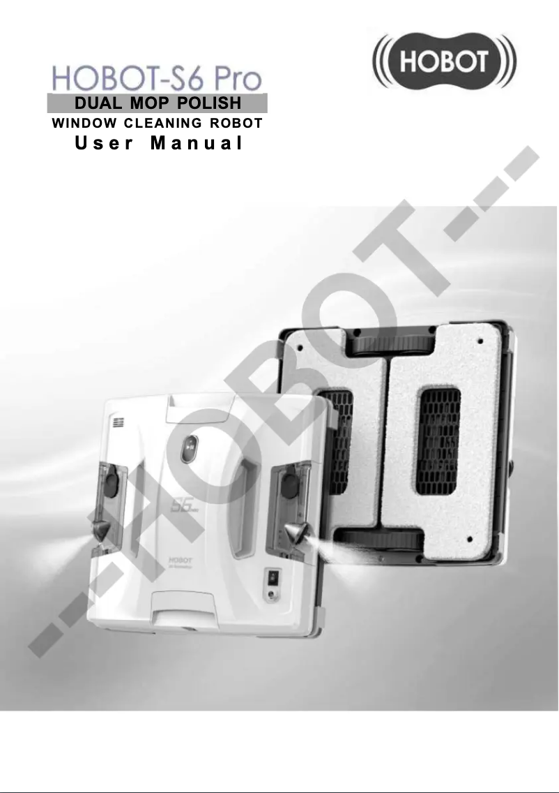 Page 1 de la notice Manuel utilisateur Hobot S6 Pro