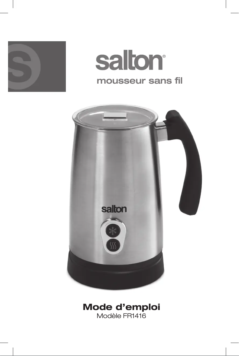 Page 1 of the manual User Manual Salton FR1416