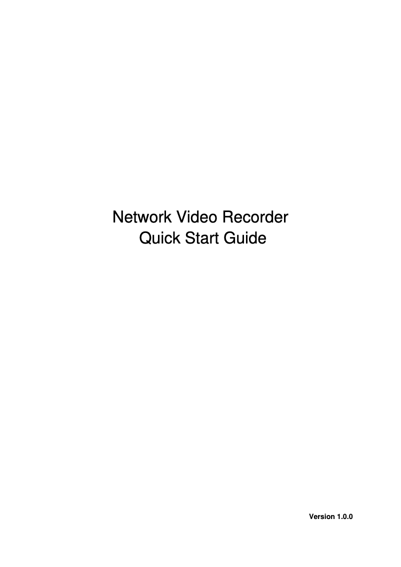 Page n°1 - Guide de démarrage rapide Dahua Technology N52B2P