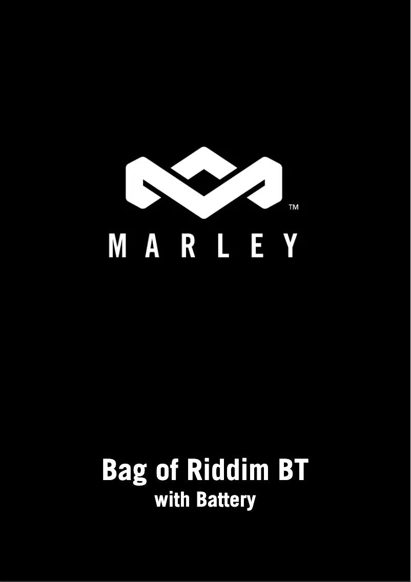 Image de la première page du manuel de l'appareil Bag of Riddim BT EM-JA010