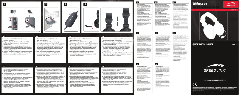 Página 1 del manual Manual de usuario Speed-Link Medusa NX SL-8795