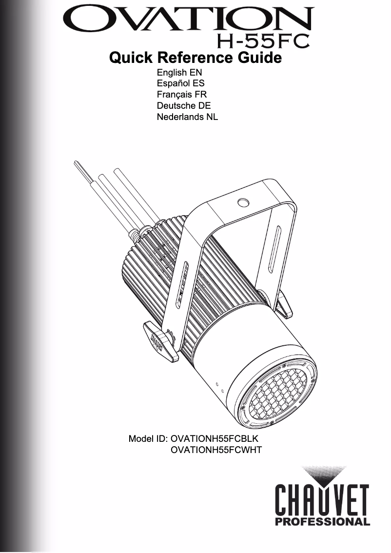 Page 1 of the manual User Manual Chauvet Ovation H-55FC