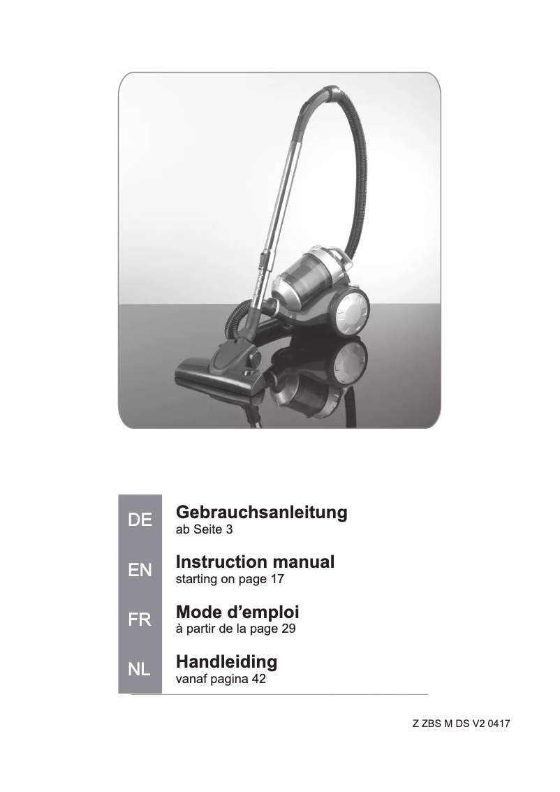 Page n°1 - Manuel utilisateur Cleanmaxx C320-70