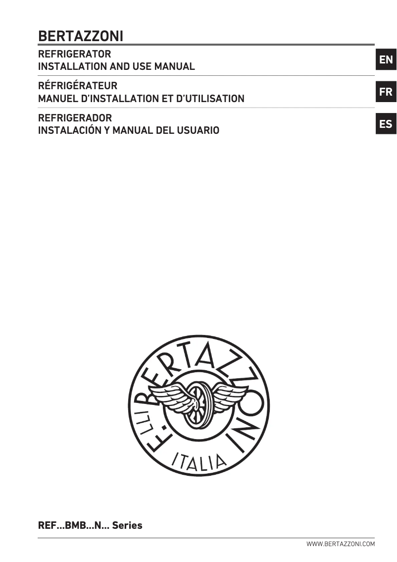 Página 1 del manual Manual de usuario Bertazzoni REF36FDBZPNV