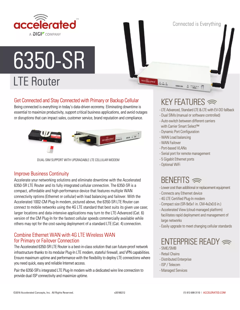 Page n°1 - Manuel utilisateur Digi ASB-6355-SR06-GLB