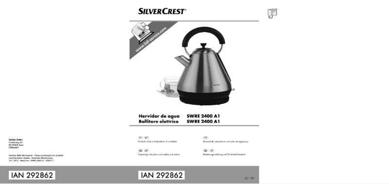 Page n°1 - Manuel utilisateur SilverCrest SWRE 2400 A1