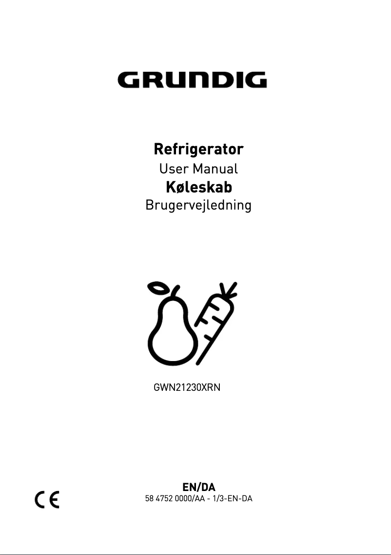 Page 1 de la notice Manuel utilisateur Grundig GWN21230XRN