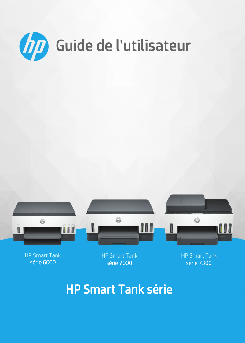 Page 1 de la notice Manuel utilisateur HP Smart Tank 7305