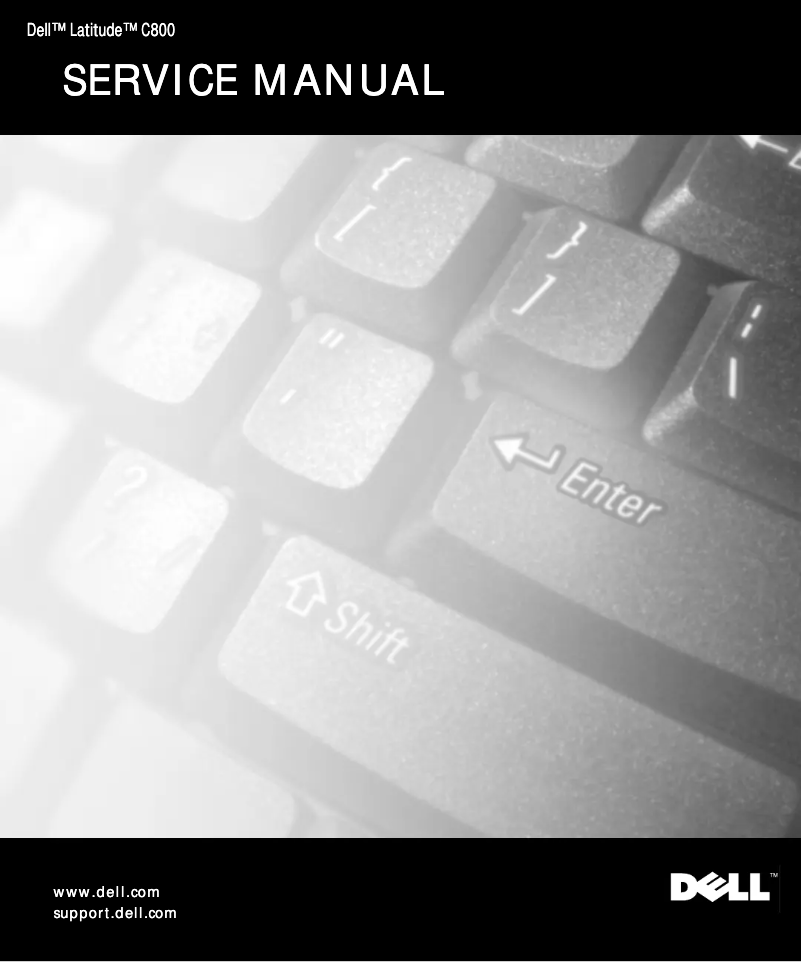 Page 1 de la notice Manuel utilisateur Dell Latitude C800