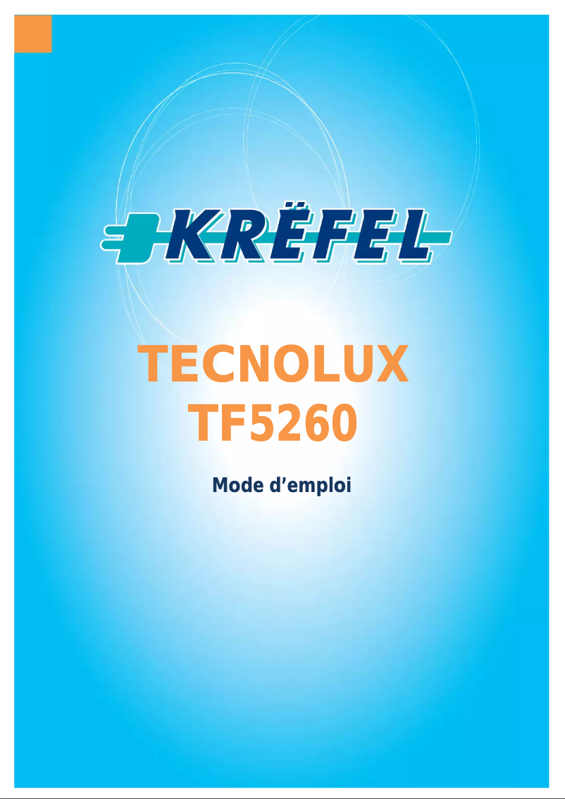 Page n°1 - Manuel utilisateur Tecnolux TF5260