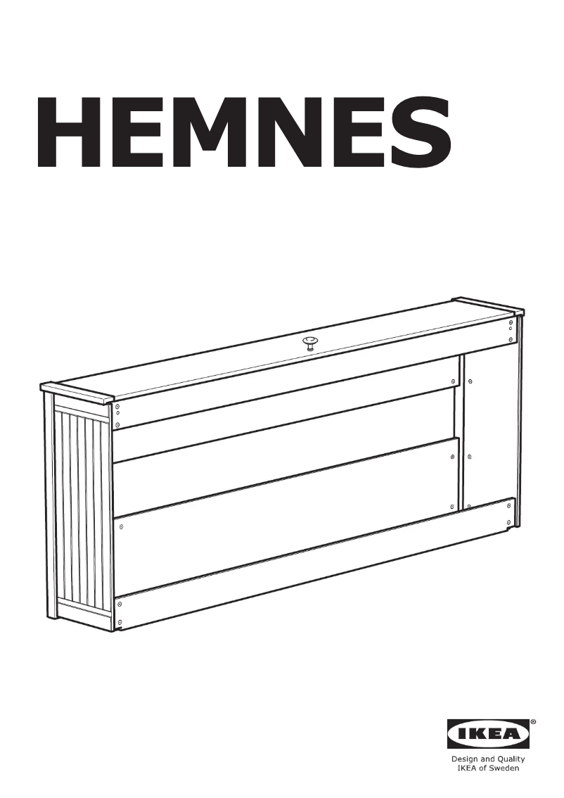 Image de la première page du manuel de l'appareil HEMNES 904.623.60