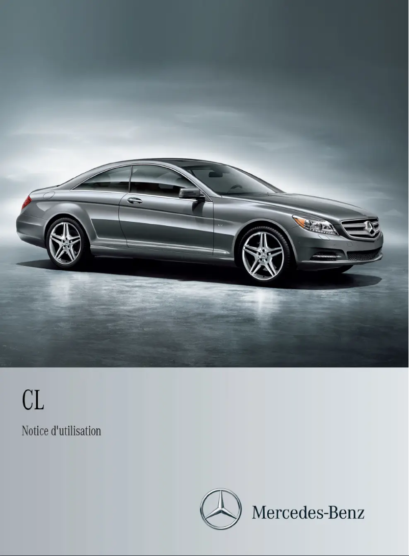 Page 1 de la notice Manuel utilisateur Mercedes-Benz CL-Class Coupe (2014)