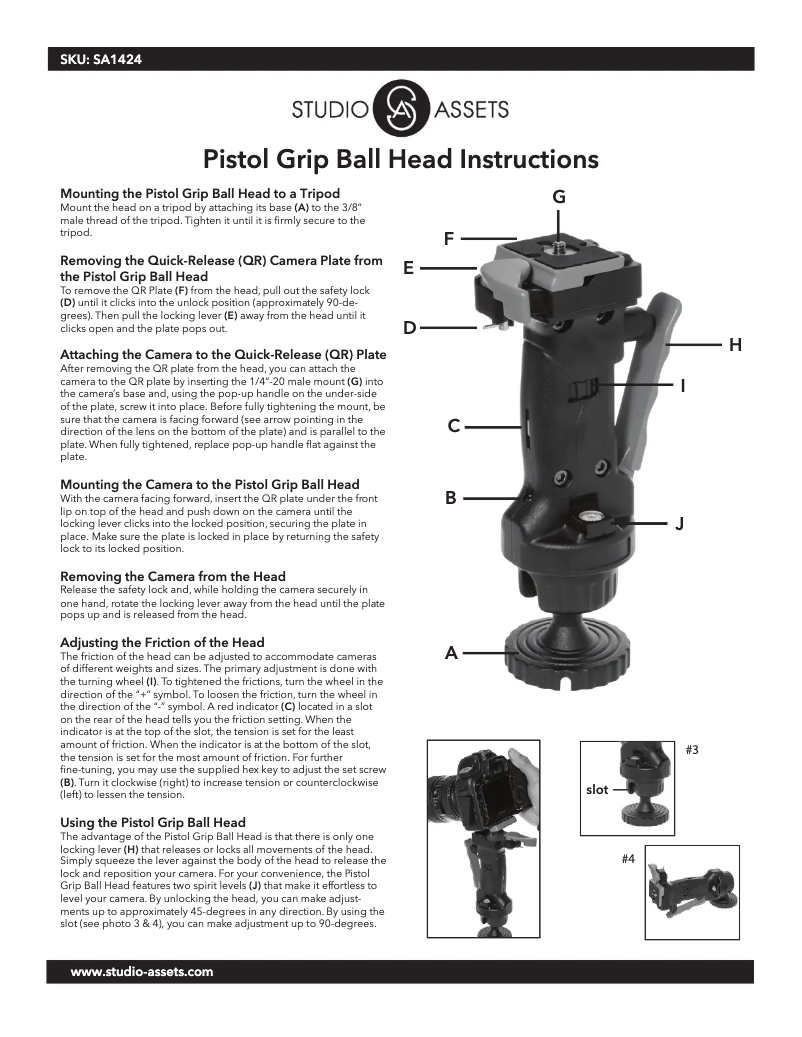 Image de la première page du manuel de l'appareil SA1424