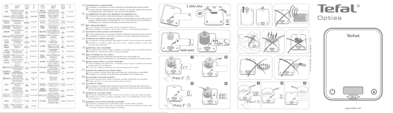 Page 1 de la notice Manuel utilisateur Tefal Optiss BC5031A9
