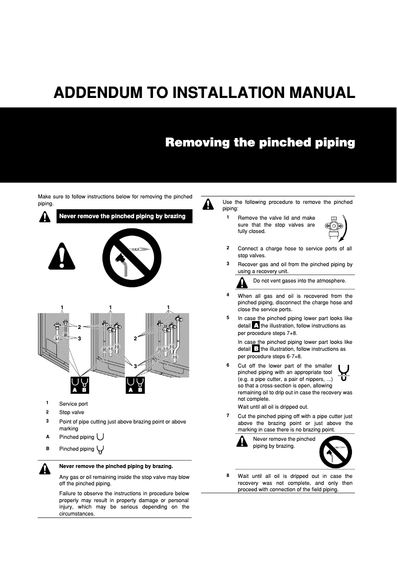 Página 1 del manual Guía de instalación Daikin CMSQ-A