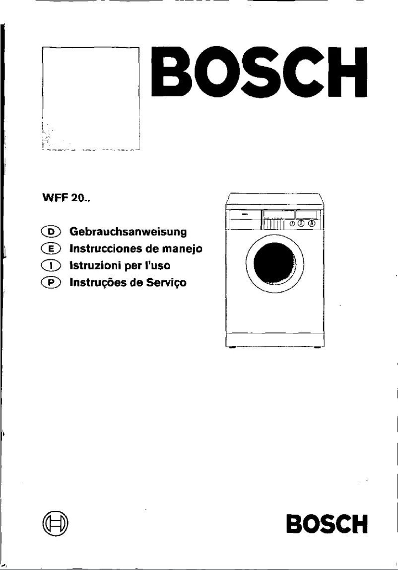 Page 1 de la notice Manuel utilisateur Bosch WFF2070