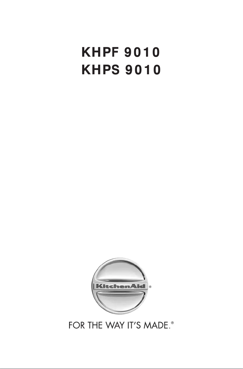 Image de la première page du manuel de l'appareil KHPF 9010/I