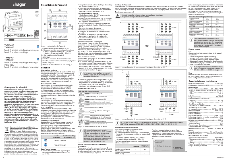 Image de la première page du manuel de l'appareil TXM646T