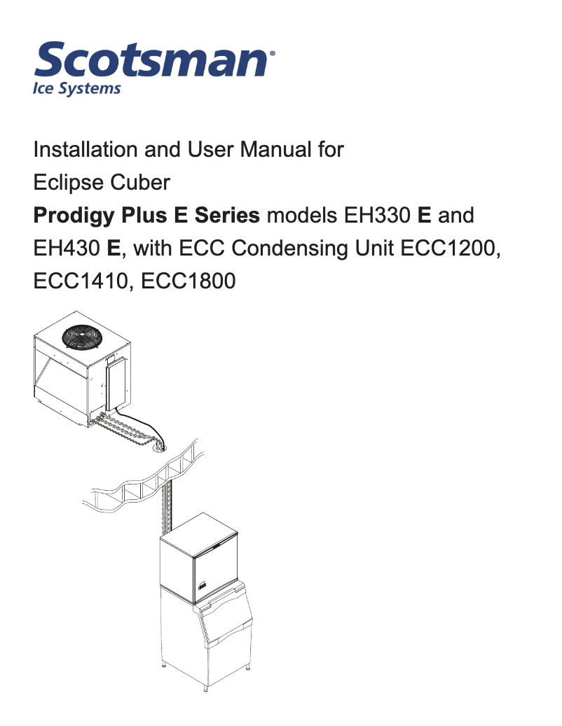 Image de la première page du manuel de l'appareil Prodigy Plus EH330-E