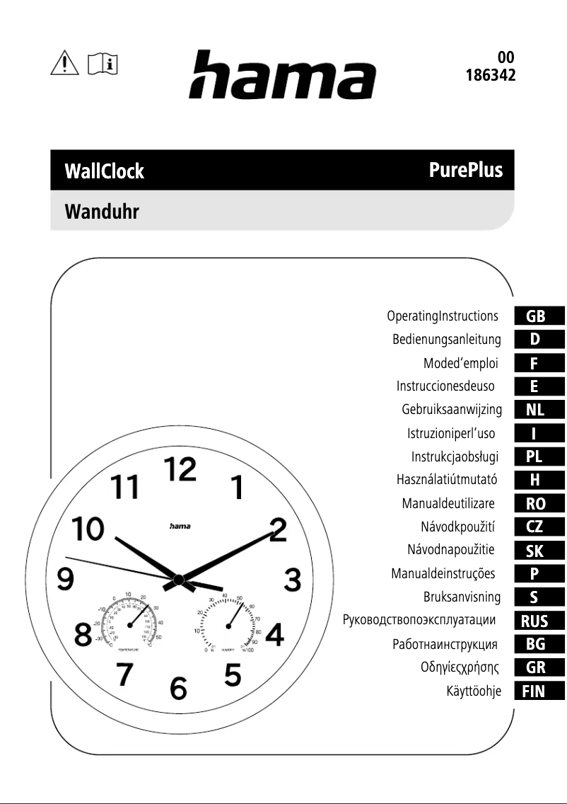 Page n°1 - Manuel utilisateur Hama Pure Plus