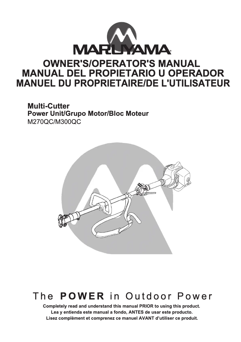 Page n°1 - Manuel utilisateur Maruyama M270QC