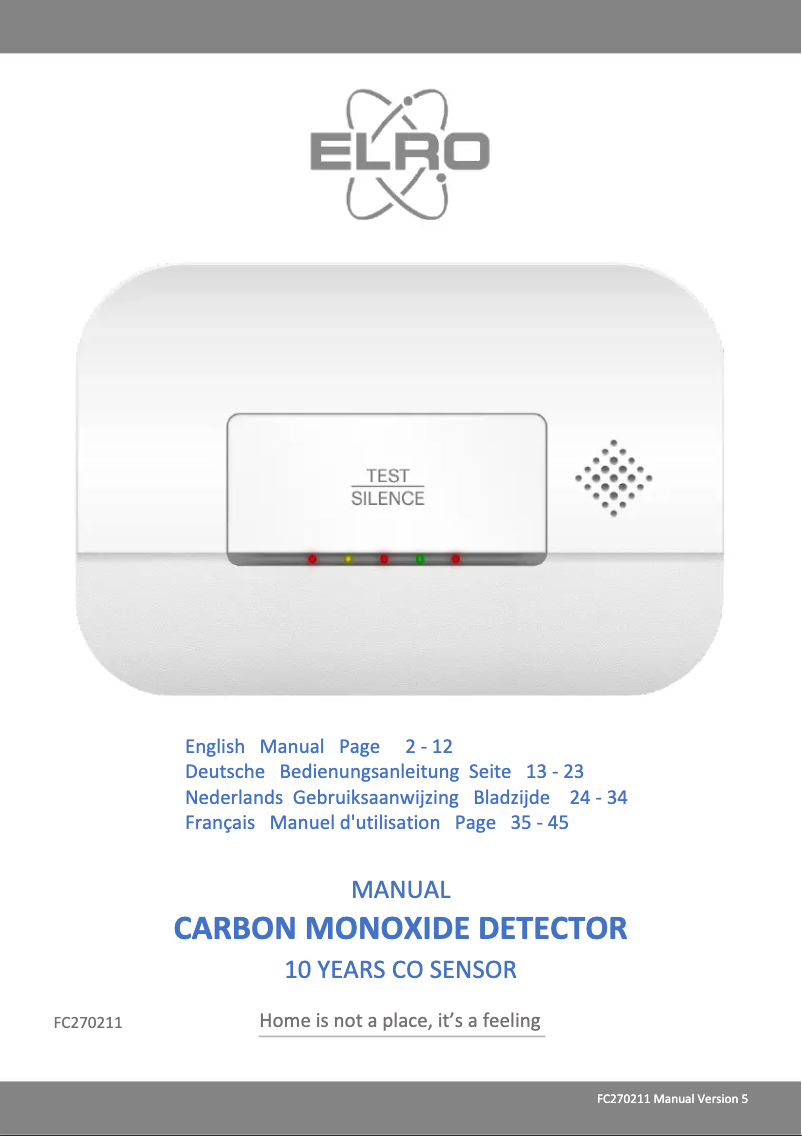 Image de la première page du manuel de l'appareil FC270211