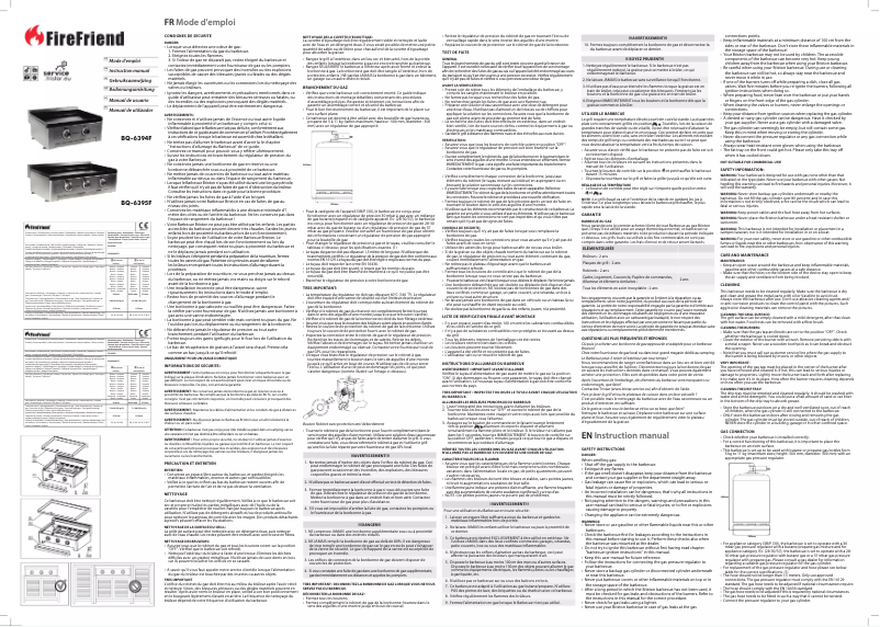 Page 1 de la notice Manuel utilisateur TriStar BQ-6394F