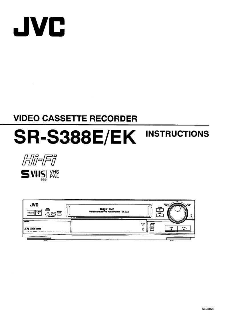 Image de la première page du manuel de l'appareil SR-S388E
