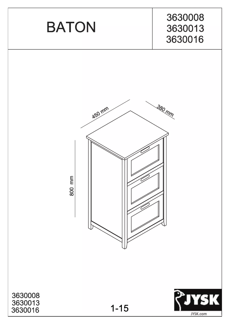 Image de la première page du manuel de l'appareil Bjerringbro (45x80x38)