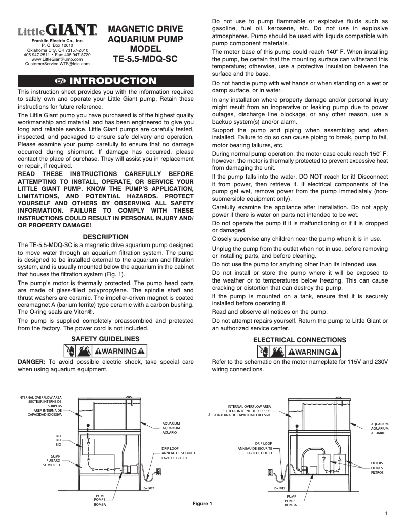 Image de la première page du manuel de l'appareil TE-5.5-MDQ-SC