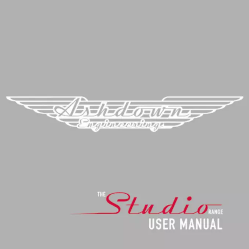 Page n°1 - Manuel utilisateur Ashdown Engineering Studio-Jnr