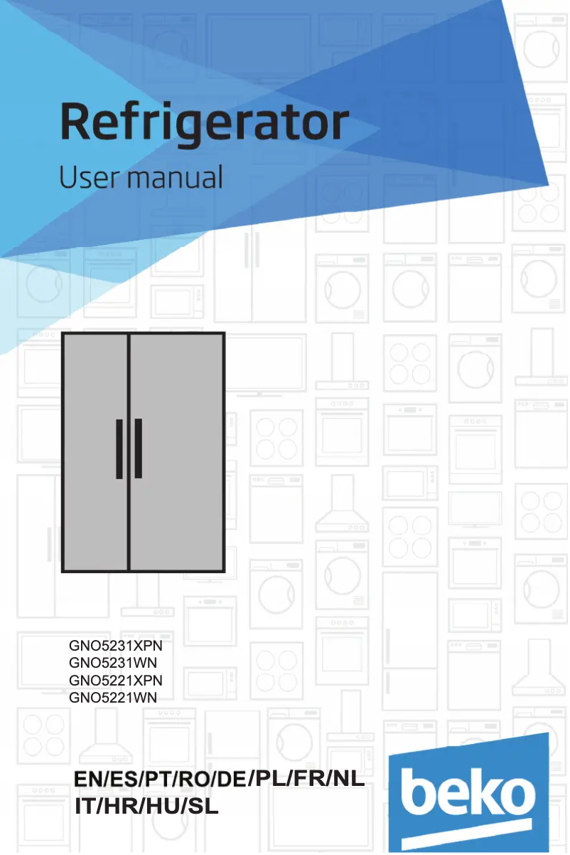 Image de la première page du manuel de l'appareil GNO5231WN