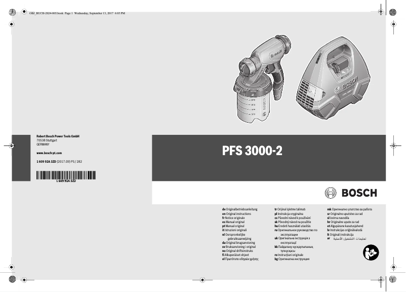 Page n°1 - Manuel utilisateur Bosch PFS 3000-2