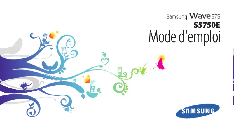 Image de la première page du manuel de l'appareil Wave GT-S5750E
