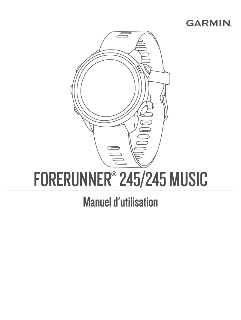 Page 1 de la notice Manuel utilisateur Garmin Forerunner 245