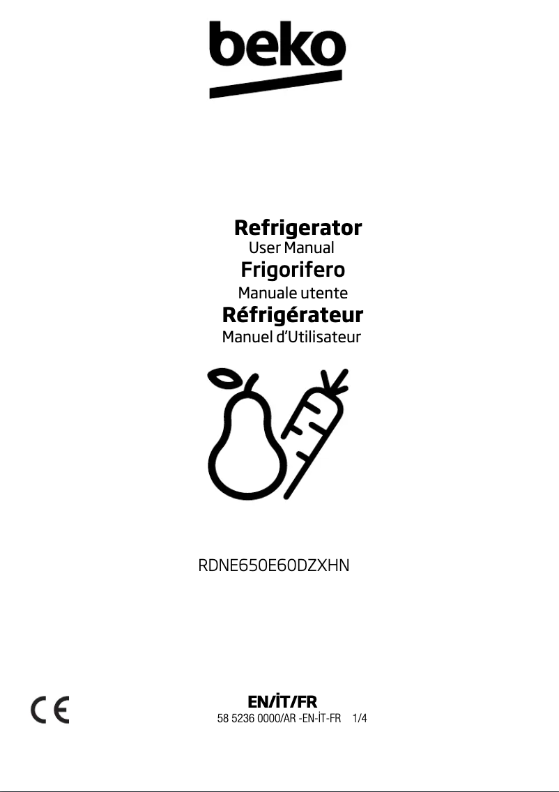 Image de la première page du manuel de l'appareil RDNE650E60DZXHN