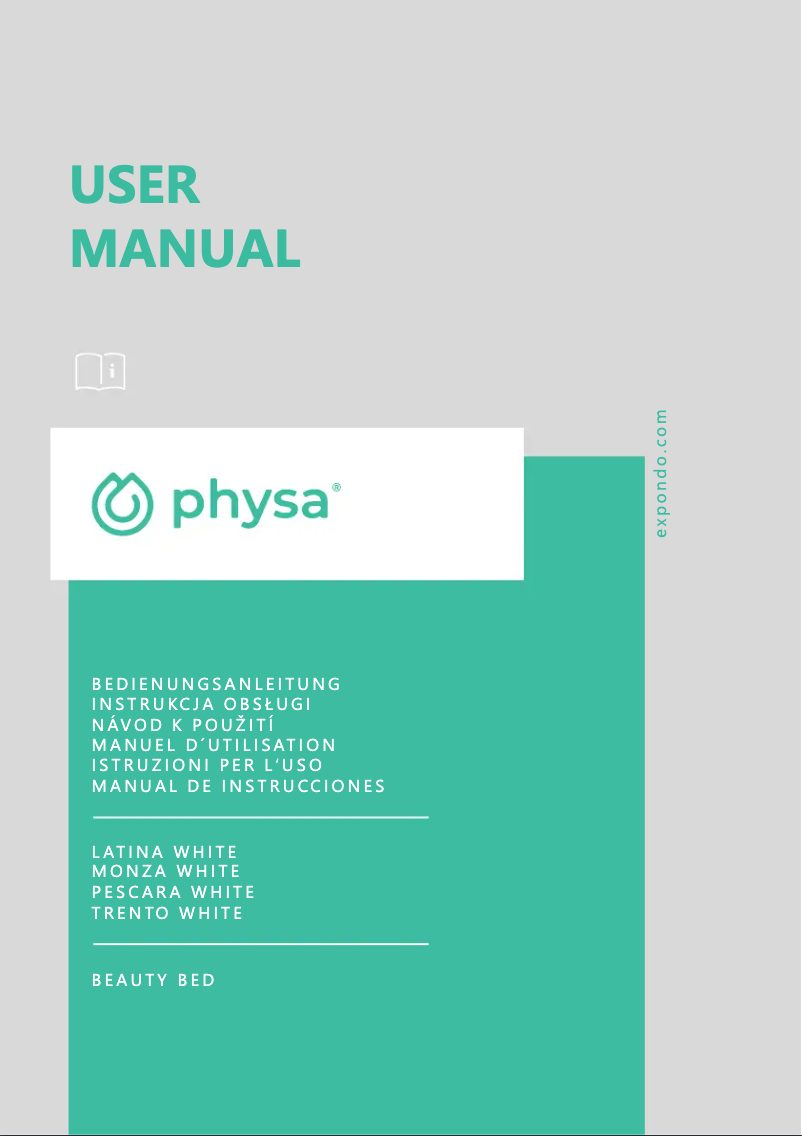 Page n°1 - Manuel utilisateur Physa Monza