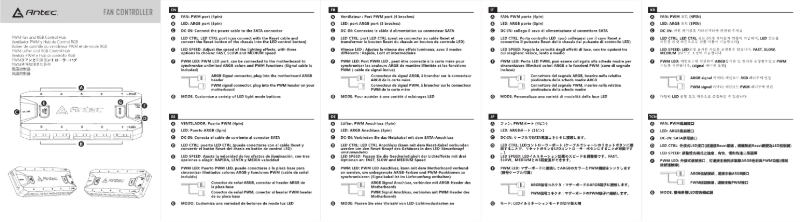 Page 1 de la notice Manuel utilisateur Antec NEO PRIZM T3 140 ARGB