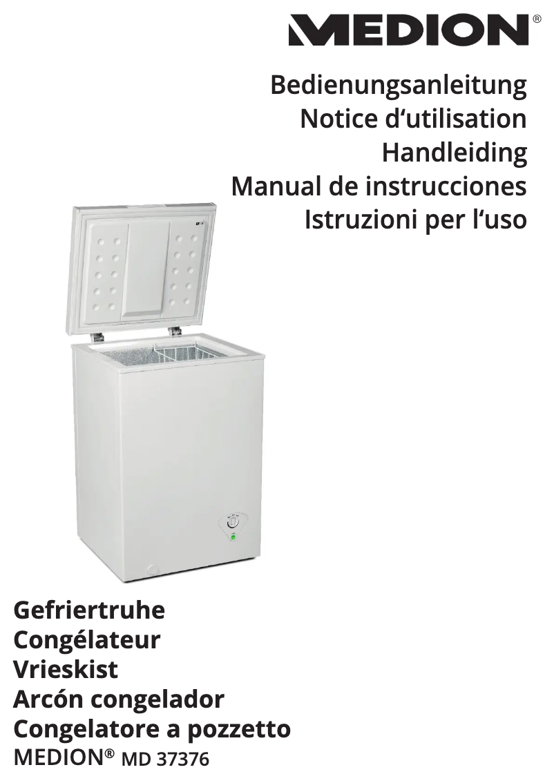 Image de la première page du manuel de l'appareil MD 37376