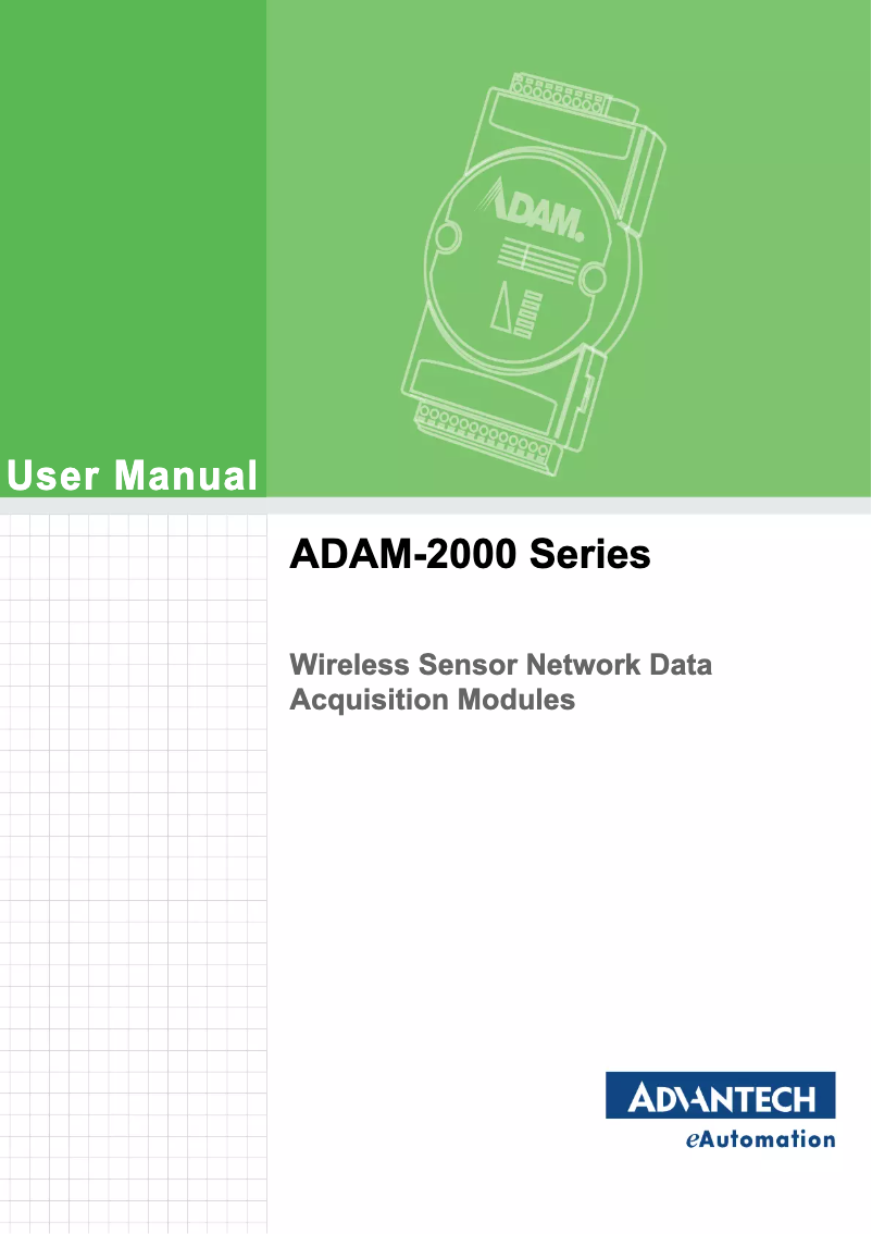 Page 1 de la notice Manuel utilisateur Advantech ADAM-2510Z