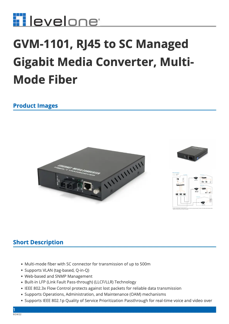 Image de la première page du manuel de l'appareil GVM-1101