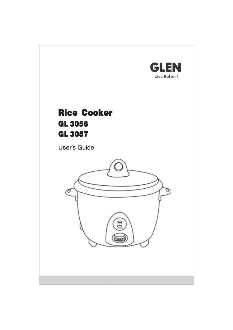 Image de la première page du manuel de l'appareil GL 3057