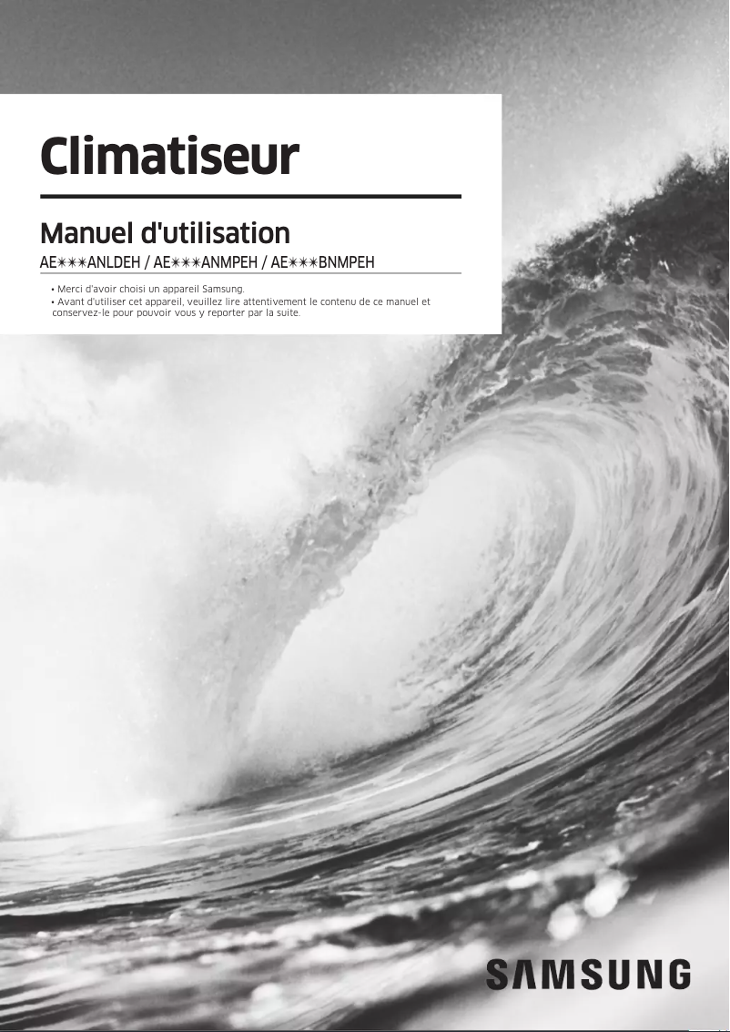 Page 1 de la notice Manuel utilisateur Samsung AE090ANMPEH