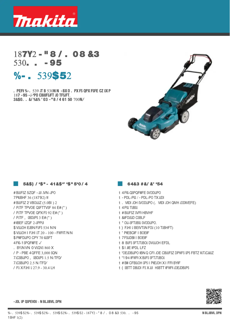 Image de la première page du manuel de l'appareil DLM539CT2