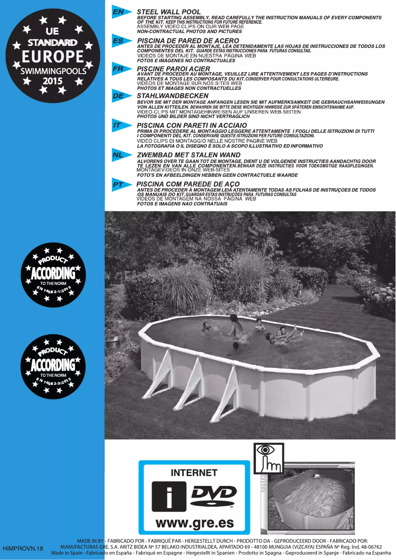 Imagen de la primera página del manual del dispositivo KITPROV618GF