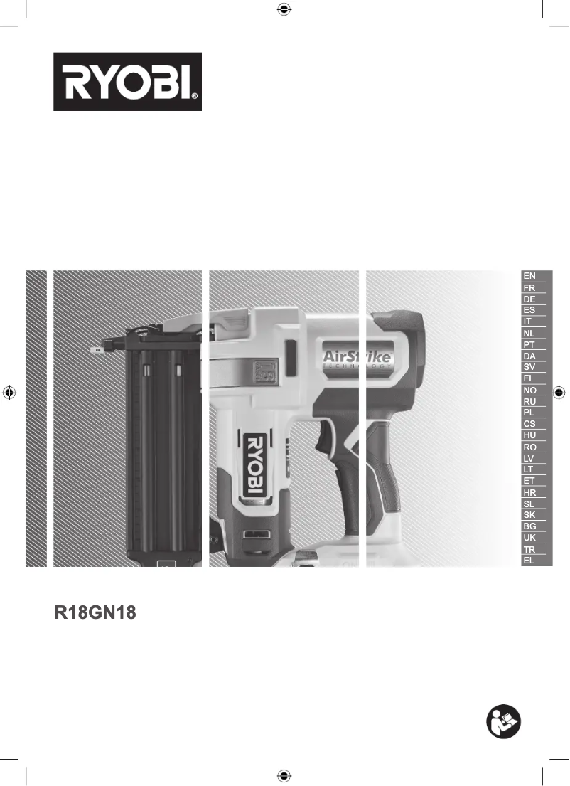 Page n°1 - Manuel utilisateur RYOBI One+ R18GN18