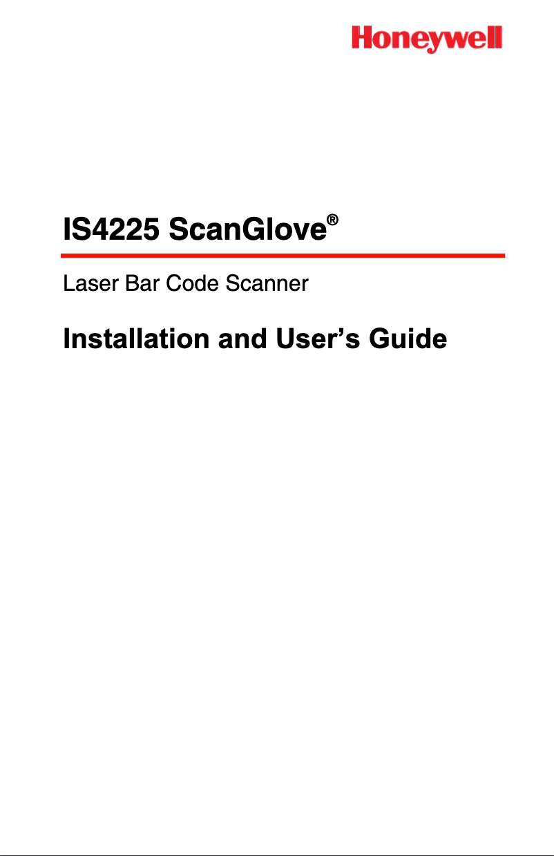 Página 1 del manual Manual de usuario Honeywell MK4225-70C41