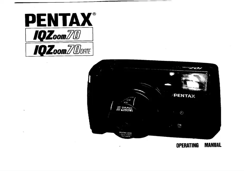 Página 1 del manual Manual de usuario Pentax IQZoom 70
