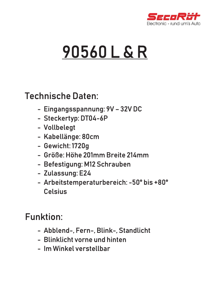 Page n°1 - Manuel utilisateur SecoRüt 95860L